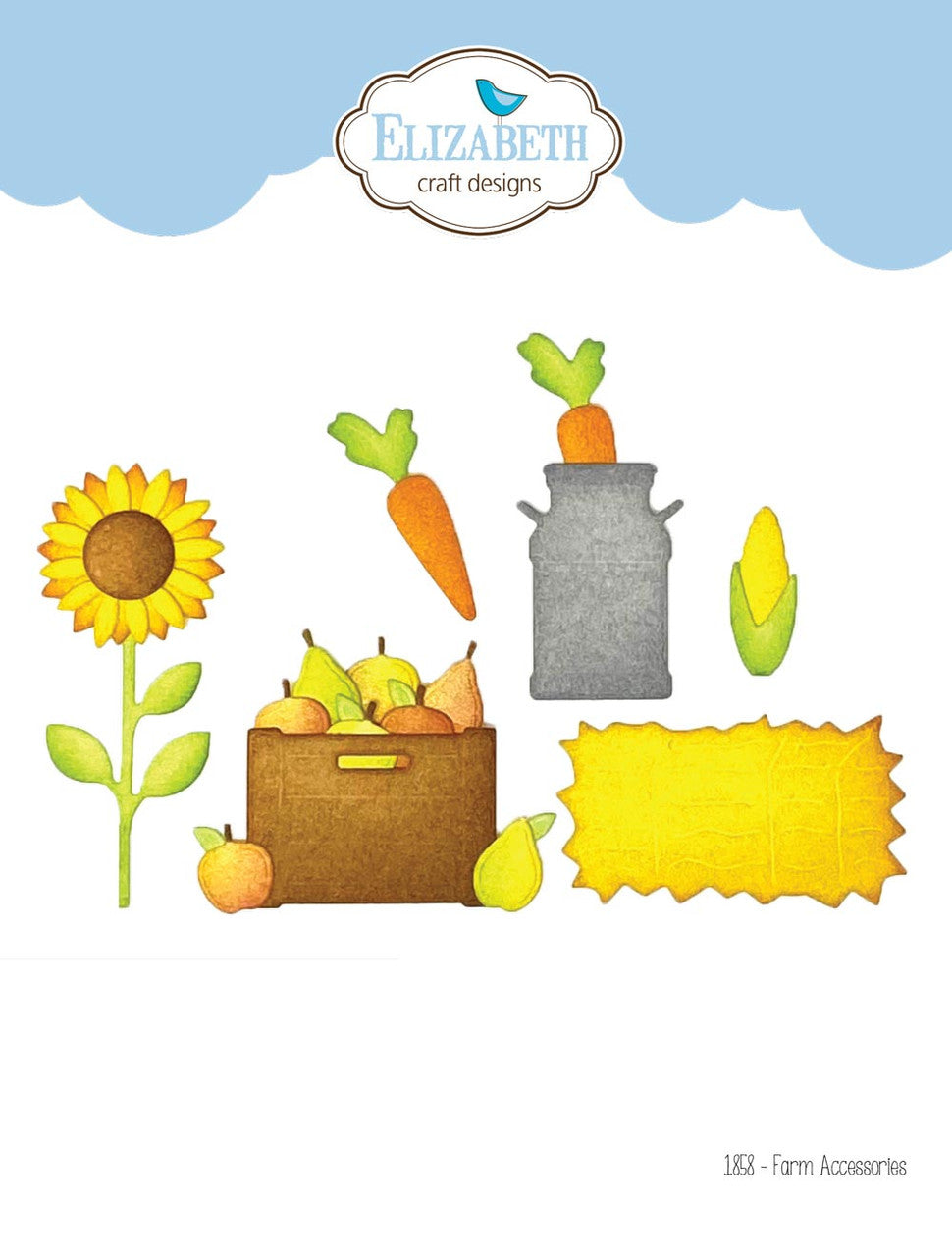 Juego de troqueles Elizabeth Craft Farm Accessories